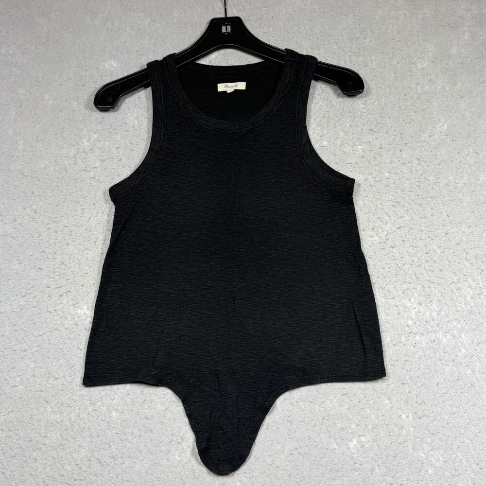 Madewell Tank Top Shirt Women’s Size Small Black Cotton Blend Sleeveless